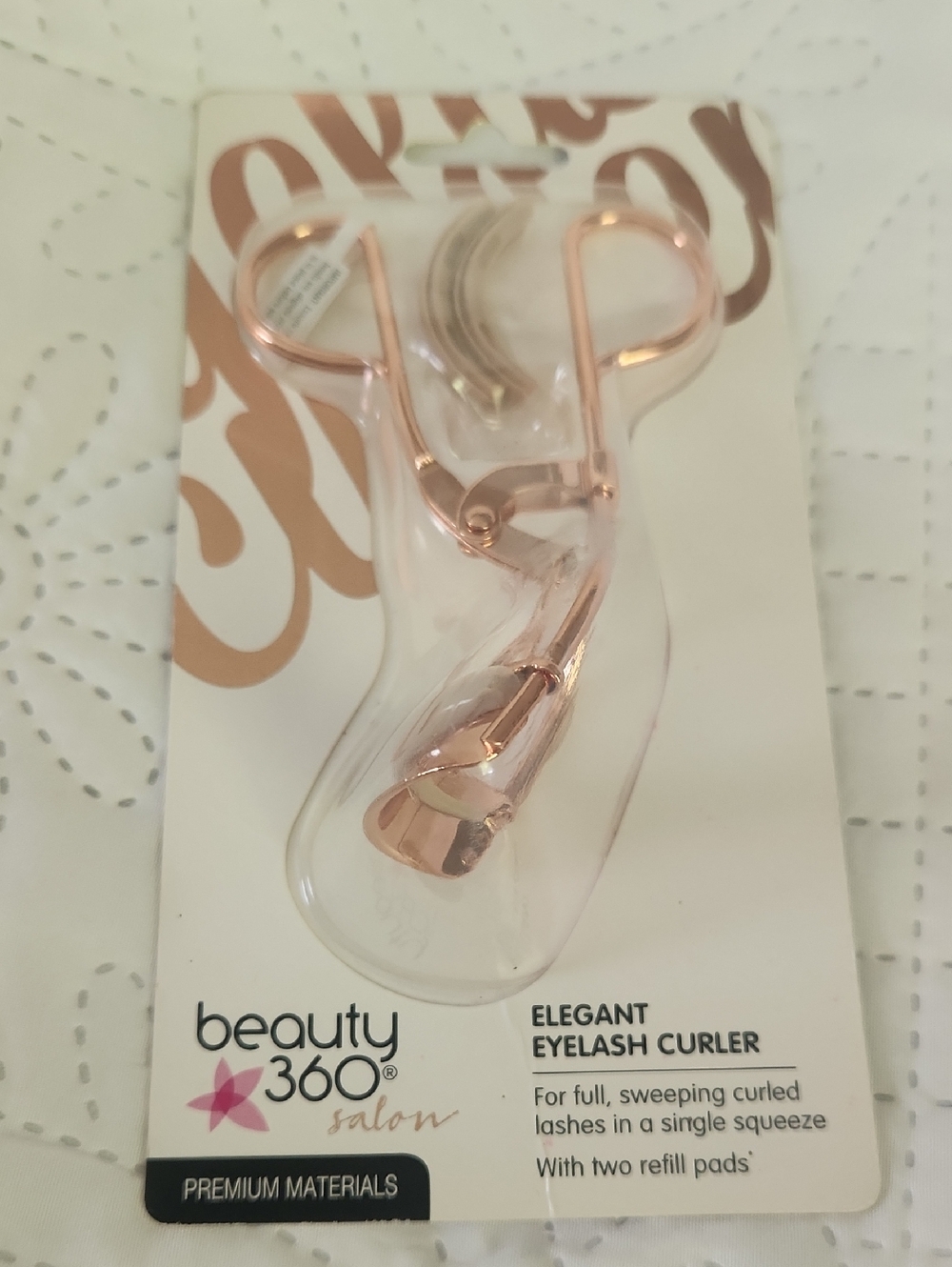 Beauty 360 Rose Gold Elegant Eyelash Curler